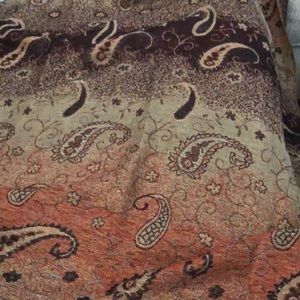 Scarf,  Paisley Pashmina Fringed scarf.